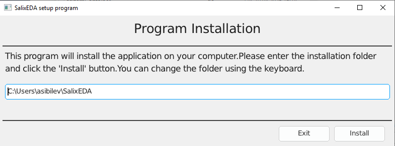 Installation Program