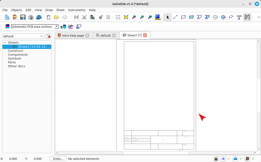 Result of schematic creation