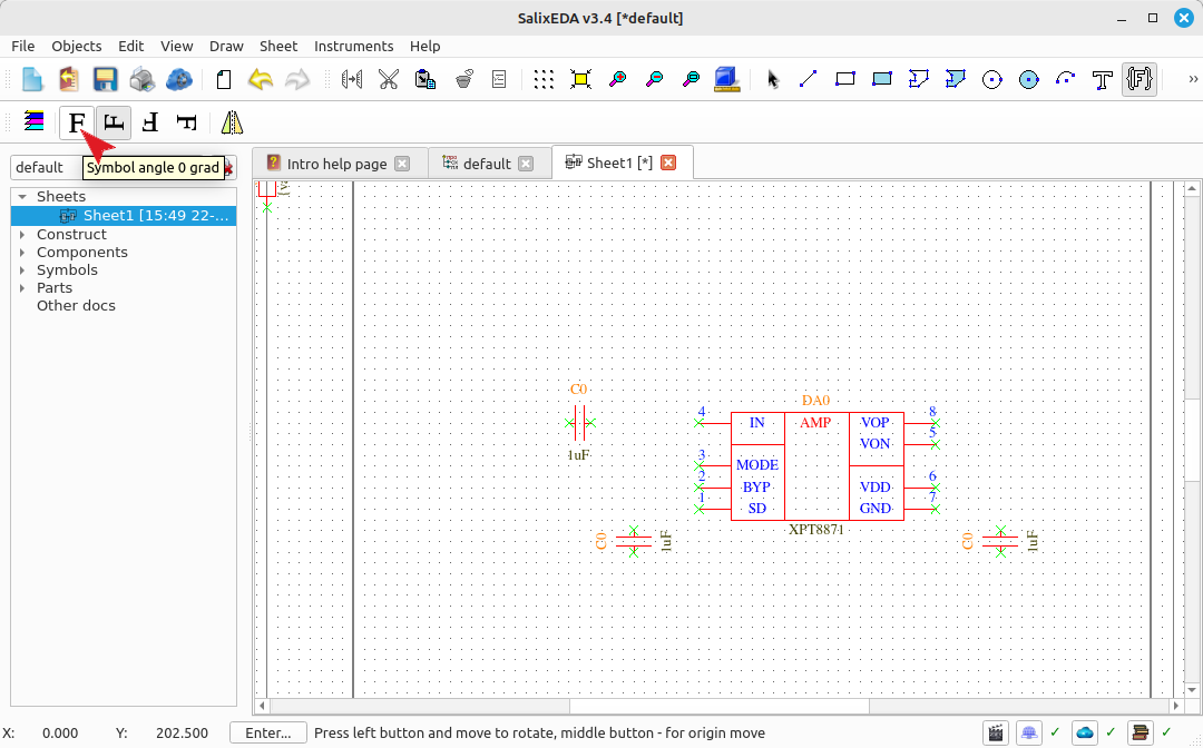 Changing resistor orientation