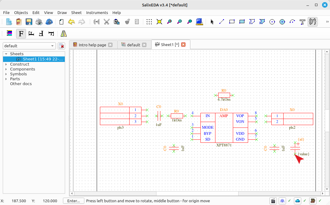 Completing component insertion