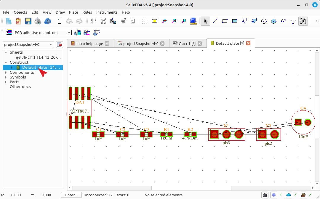 PCB editor