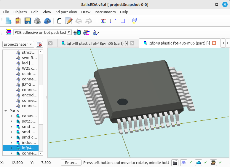 3D Part editor